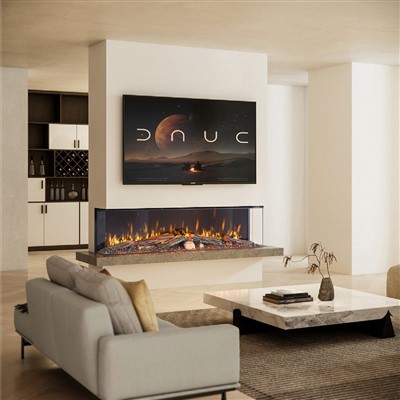 Ideje za trostrani električni kamin